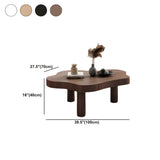 CODOMI Cloud Shape Coffee Side Table Nordic Style Pine Cocktail Table Free Shape Side Table Side End Table Coffee Table Sofa Center Table Tea Table for Living Room, Walnut