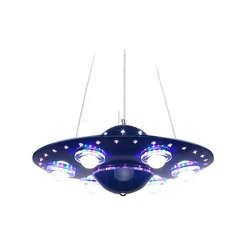 CODOMI UFO Shape LED Chandeliers Kids 6 Lights Hanging Lighting dimming Pendant Fixture Modern Flying Saucer Suspended Light for Boys Room Bedroom Children's Room Playroom