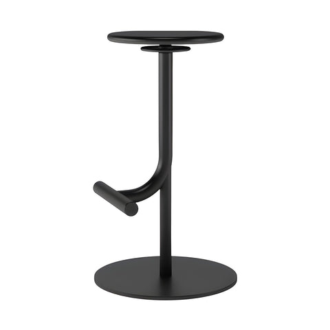 CODOMI Backless Adjustable Height Counter Stool Modern Round Seat Bar Stool Armless Bar Chair with Metal Frame Swivel Counter Barstools for Kitchen Living Dining Room