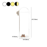 CODOMI Gorgeous Clothes Hanger Floor-standing Double Coat Hook Bedroom Metal Coat Rack Freestanding with Marble base - 24" L x 13" W x 67" H Gold-White