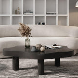 CODOMI Cloud Shape Coffee Side Table Nordic Style Pine Cocktail Table Free Shape Side Table Side End Table Coffee Table Sofa Center Table Tea Table for Living Room