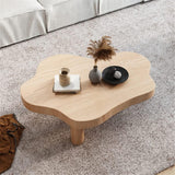 CODOMI Cloud Shape Coffee Side Table Nordic Style Pine Cocktail Table Free Shape Side Table Side End Table Coffee Table Sofa Center Table Tea Table for Living Room